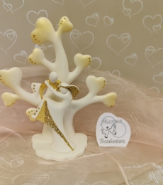 coppia sposi nozze d'oro cake topper bomboniera