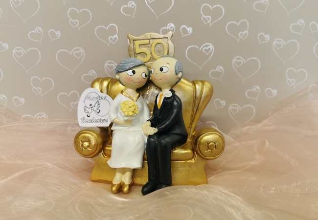 cake topper 50 anniversario centrotorta